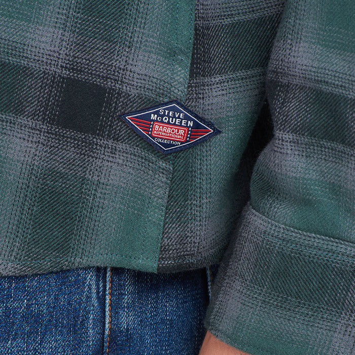Barbour Intl. - Joshua Check Shirt in Deep Green - Nigel Clare