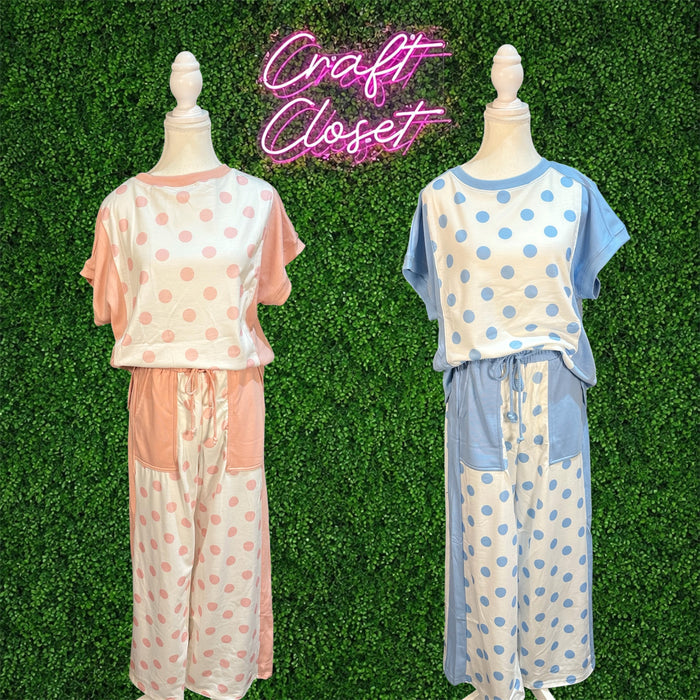 Barefoot Polka Dot Pant Set *FINAL SALE*