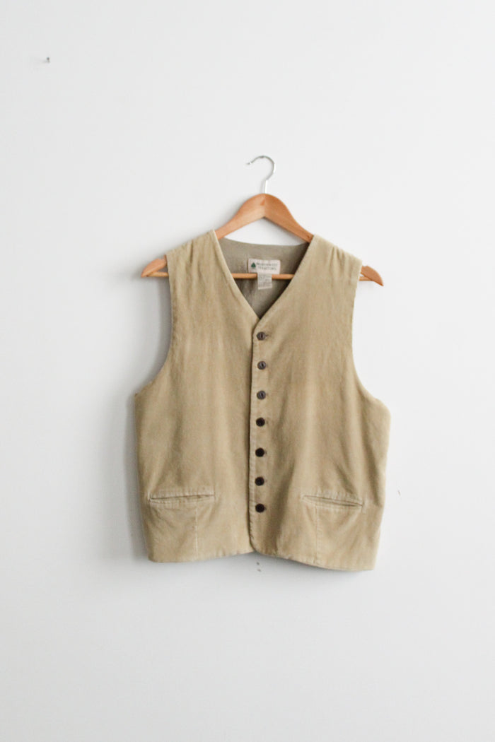 barley corduroy vest