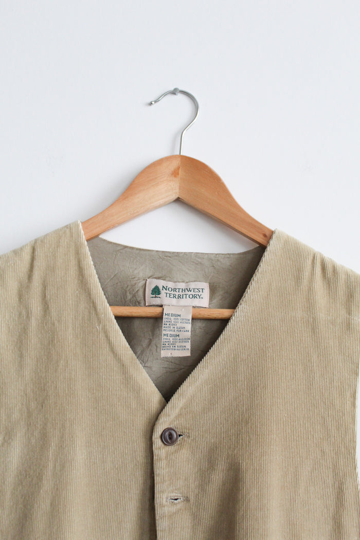 barley corduroy vest