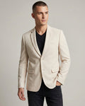 Beige Linen Feel Blazer