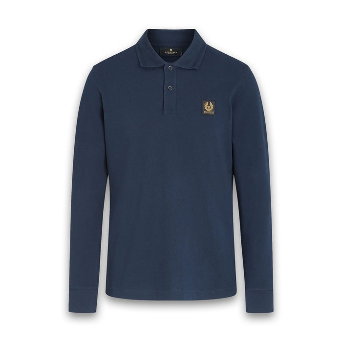 Belstaff - Essentials LS Polo Shirt in Dark Ink - Nigel Clare