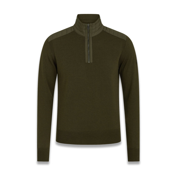 Belstaff - Kilmington Quarter Zip in Salvia Green - Nigel Clare
