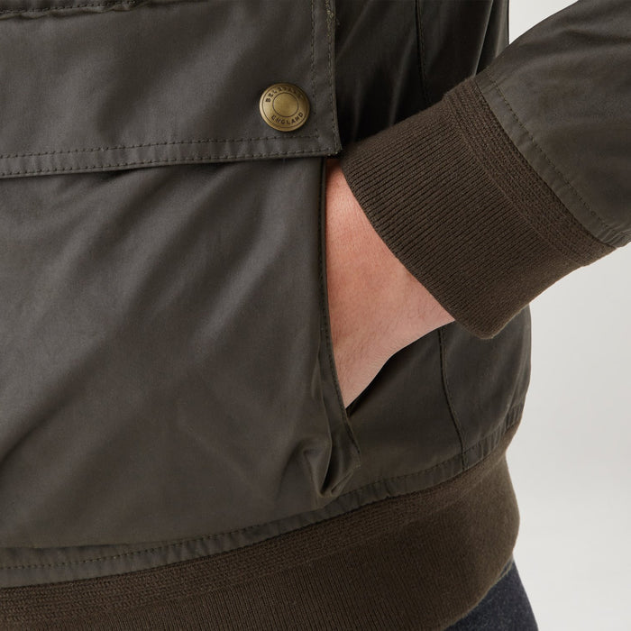 Belstaff - Scouter Wax Jacket in Faded Olive - Nigel Clare