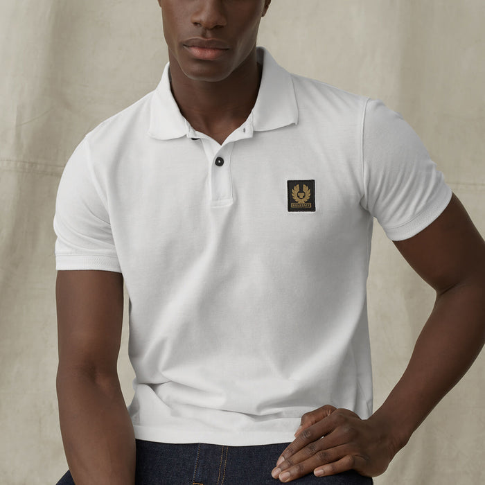 Belstaff - SS Polo Shirt in White - Nigel Clare