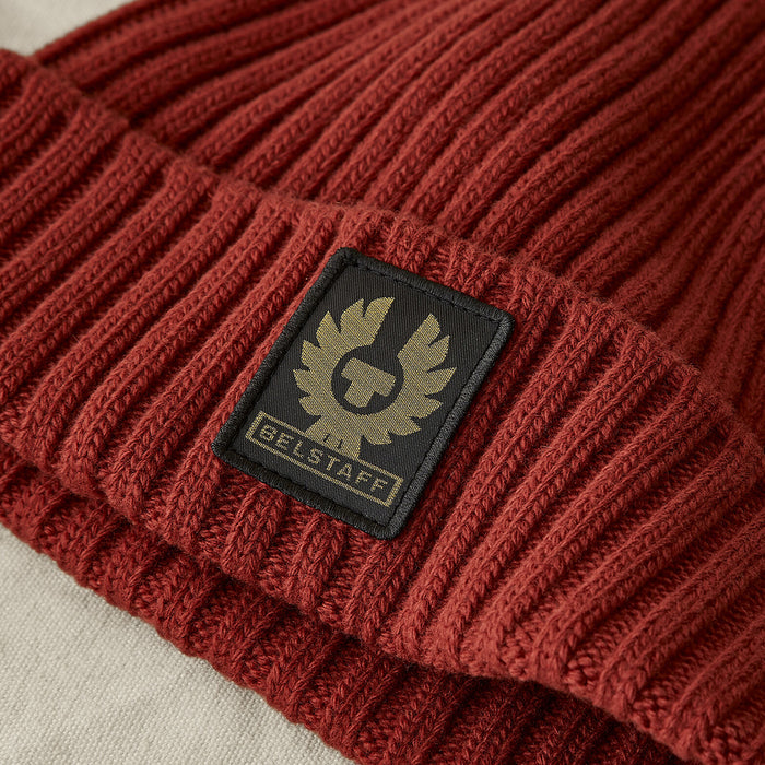 Belstaff - Watch Patch Hat in Biking Red - Nigel Clare