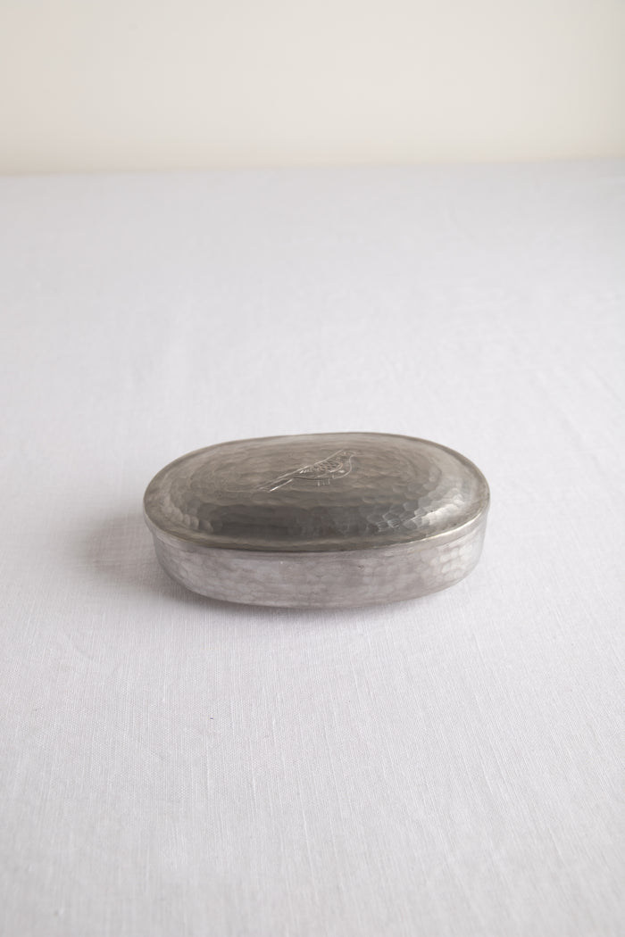 Bird Engraved Oval Box