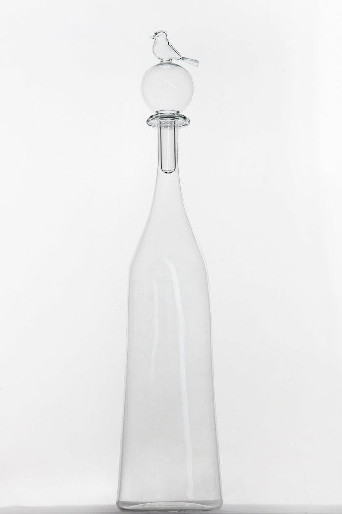 Bird Tall Glass Carafe