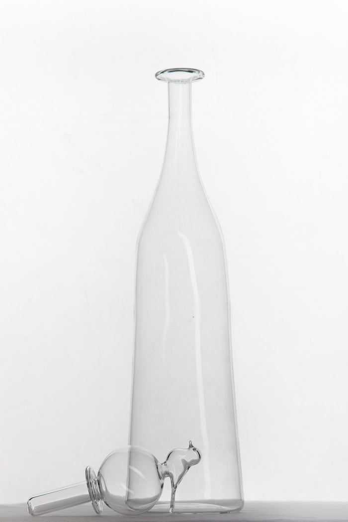 Bird Tall Glass Carafe