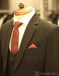 Black 3-Piece Notch Lapel Suit