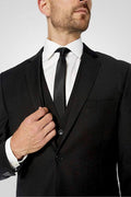 Black 3 Piece Slim Fit Suit with Vest