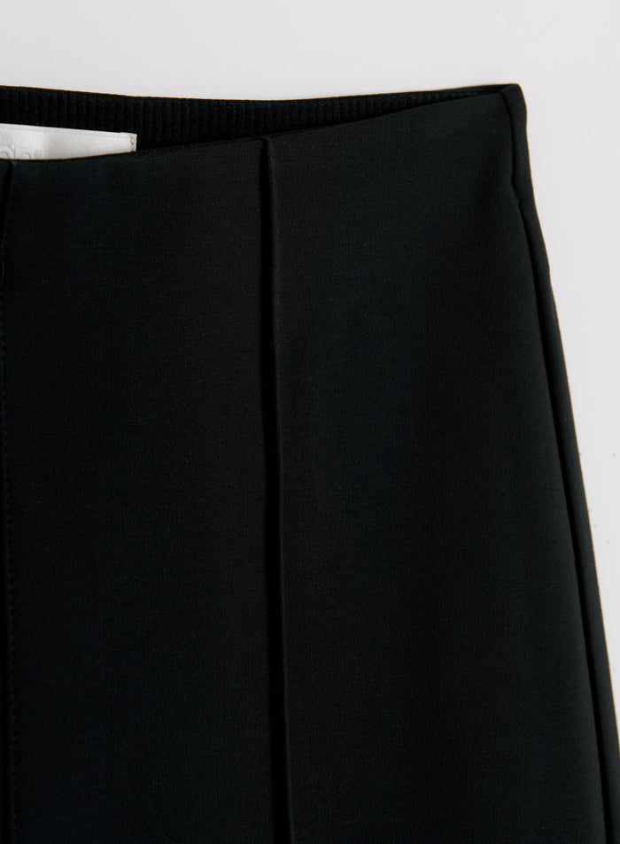 Black Luxe Pintuck pants