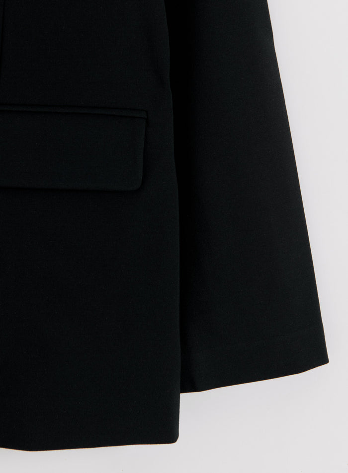 Black Luxe Relaxed Blazer