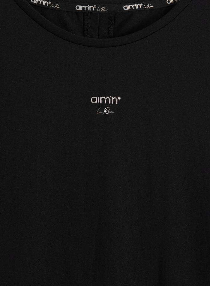 Black Seamless Running Top