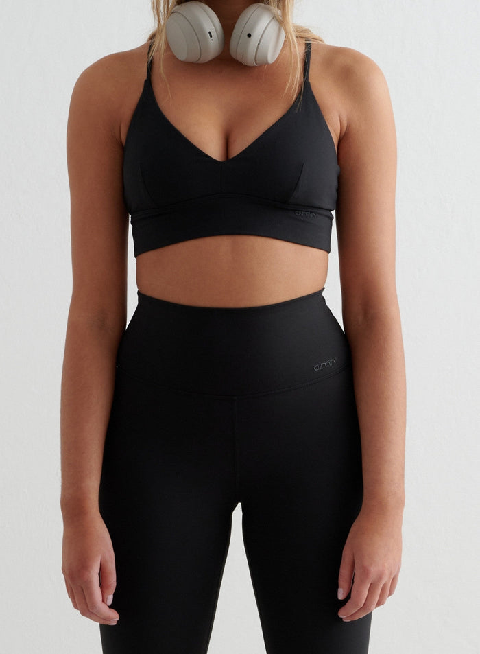 Black Sense Flare Tall Tights