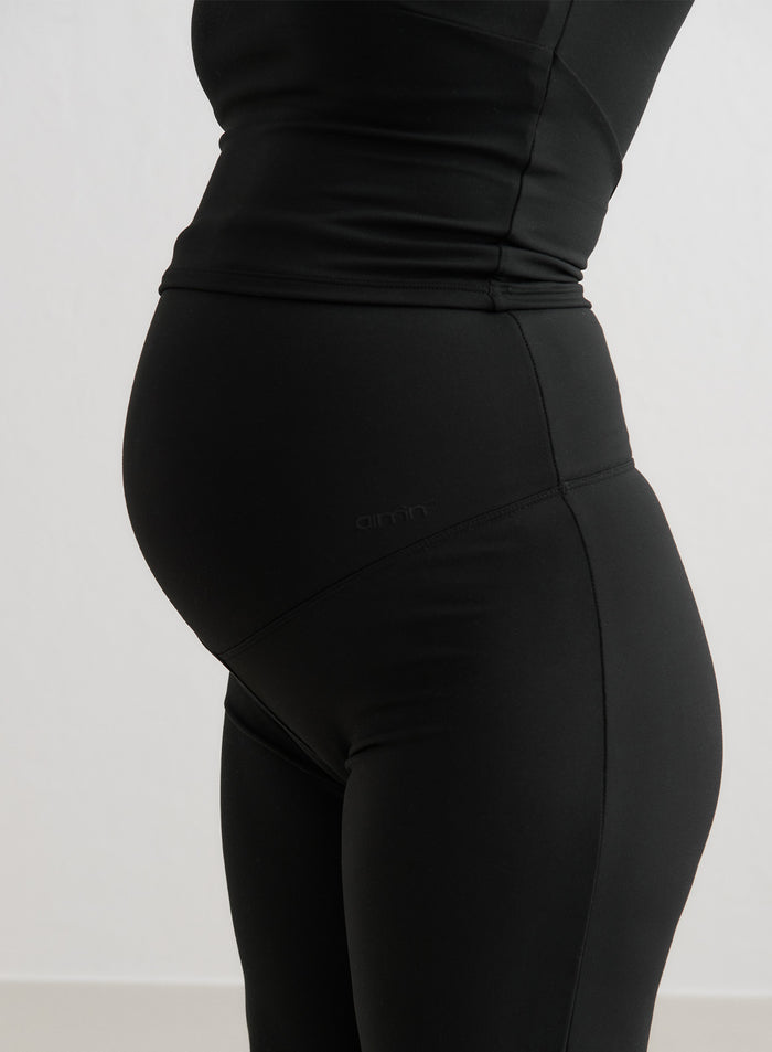 Black Sense Maternity Wide Petite Pants
