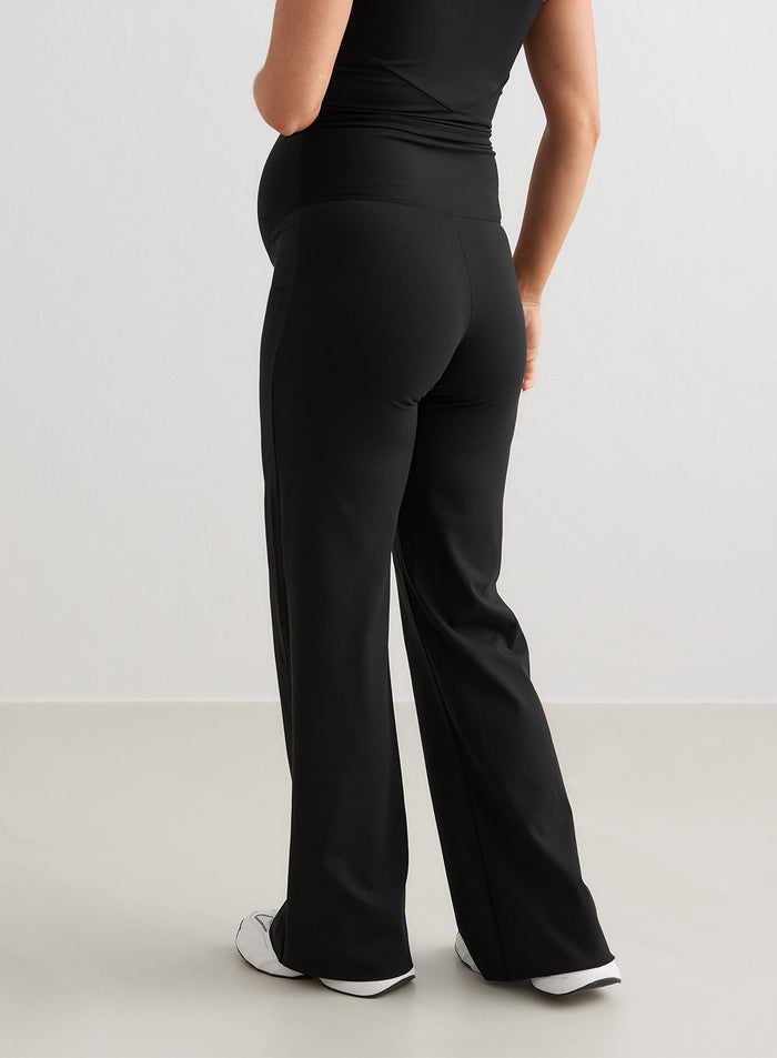 Black Sense Maternity Wide Petite Pants