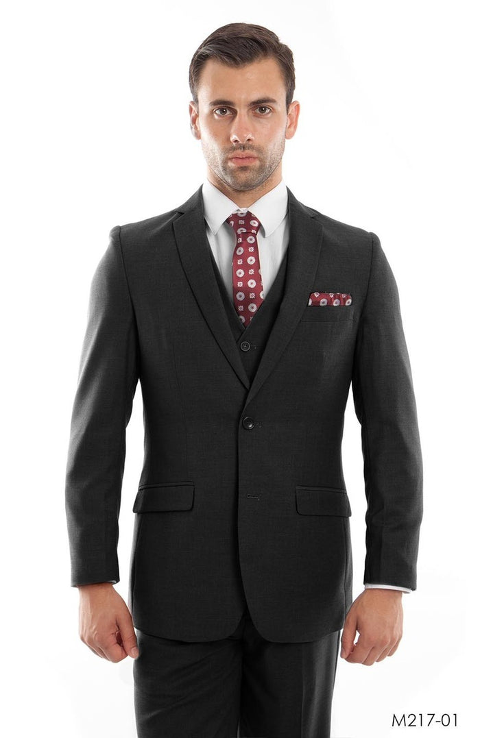 Black Suit For Men Formal Suits For All Ocassions M217S-01 - Giorgio's Menswear