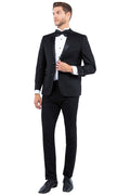 Black Zegarie Notch Lapel Tuxedo Jacket For Men MJT364-01 - Giorgio's Menswear