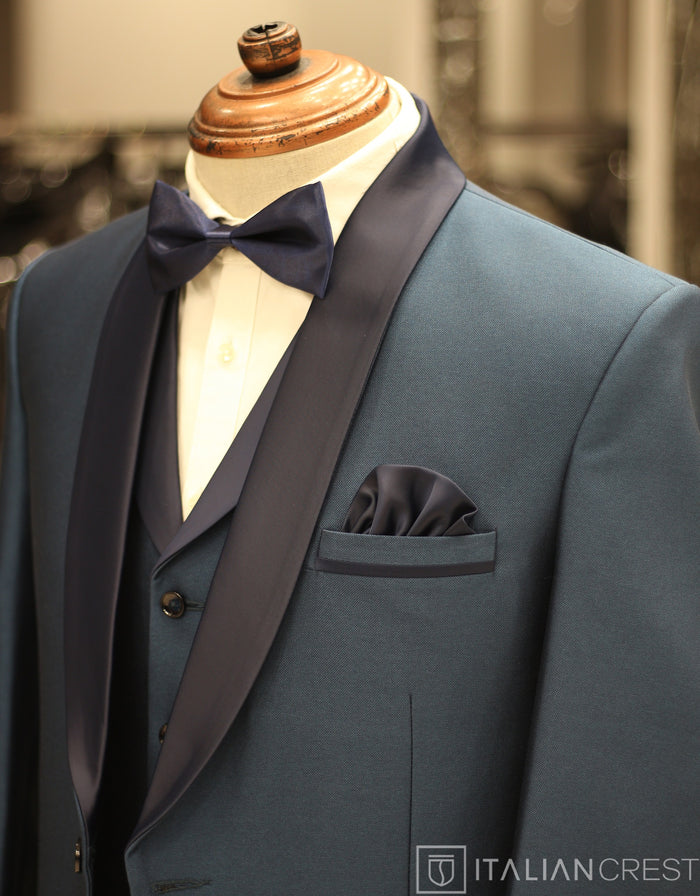 Blue 3-Piece Tuxedo Suit