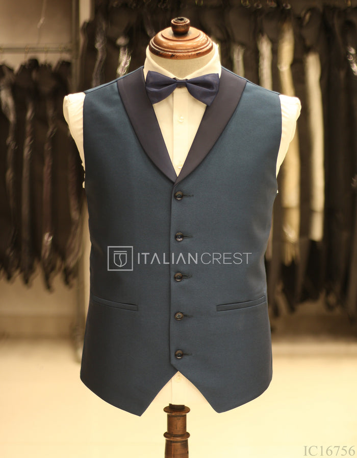 Blue 3-Piece Tuxedo Suit