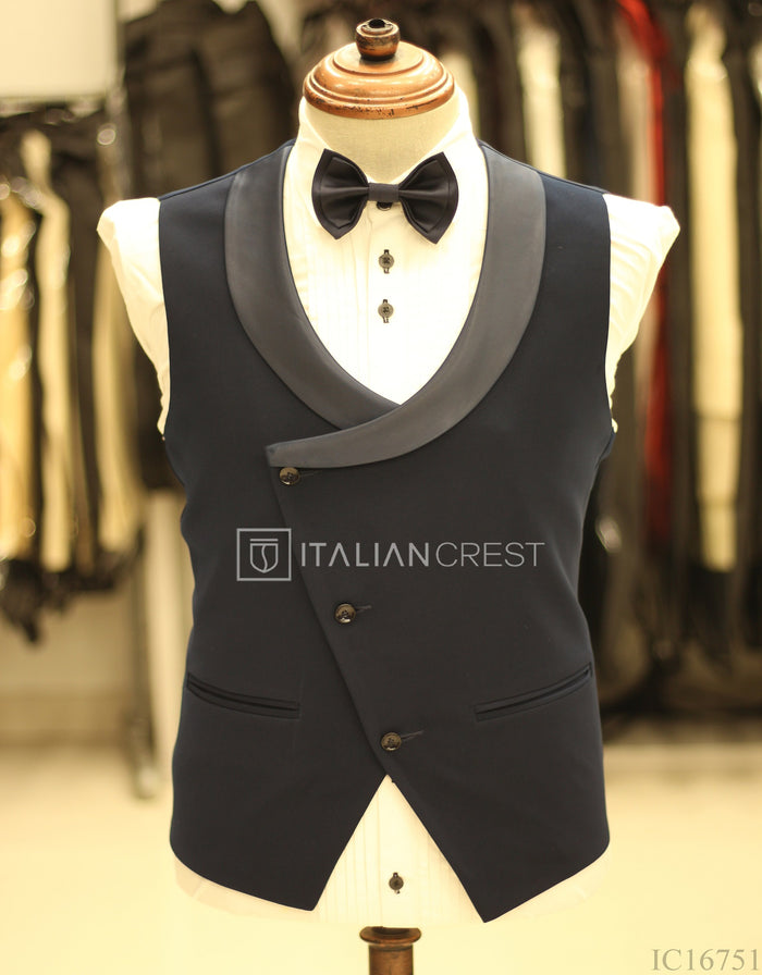 Blue 3-Piece Tuxedo Suit