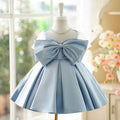 Blue Girl Dress Birthday Party Holiday Princess Gown J756