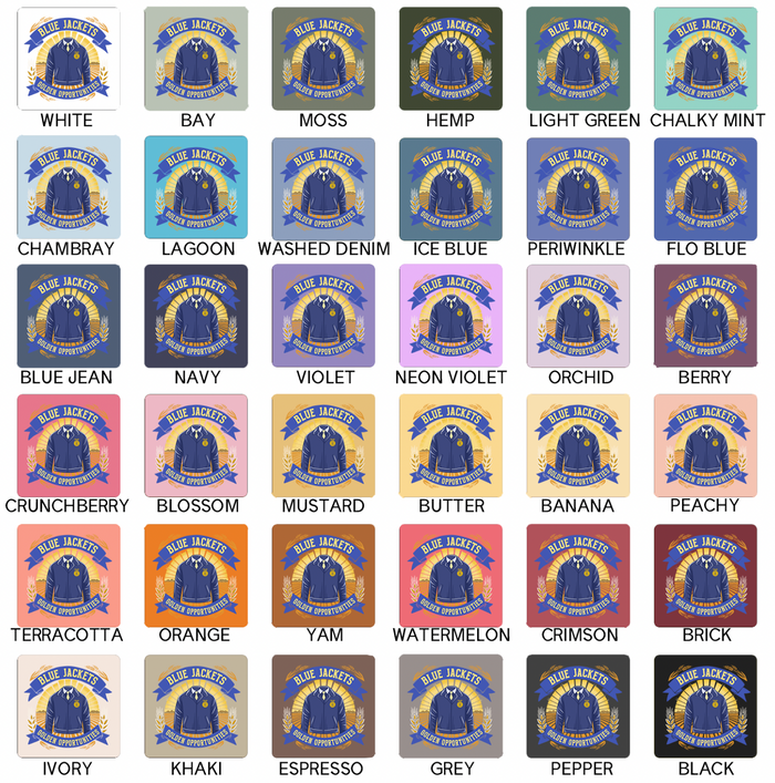 Blue Jackets Golden Opportunities– Comfort Colors T-Shirt