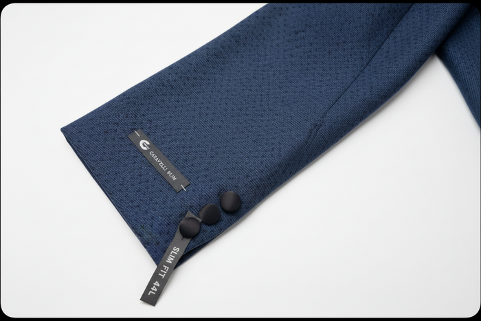 Blue Tuxedo with Black Lapel (Clearance)