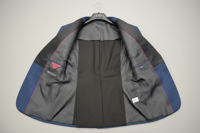 Blue Tuxedo with Black Lapel (Clearance)