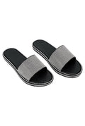 Boss Babe - Bling Rhinestone Detailed Slip On Sandal Slides For Women