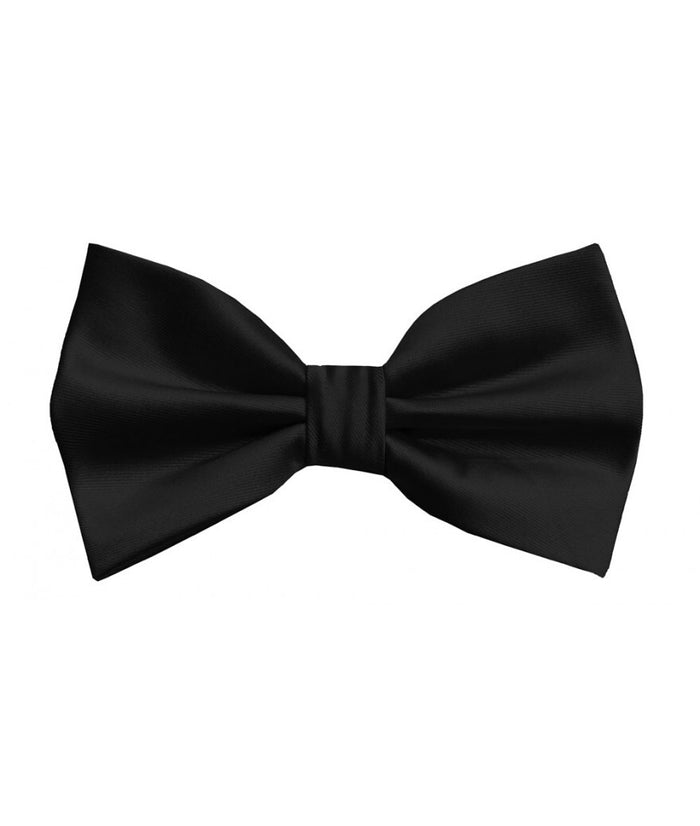 Brand Q Adjustable Solid Pre-tied Bowtie Bow Tie and Hankie