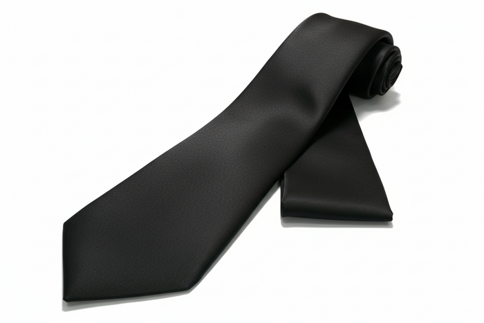 Brand Q Skinny 2.75” Microfiber Tie Necktie & Pocket Square Solid
