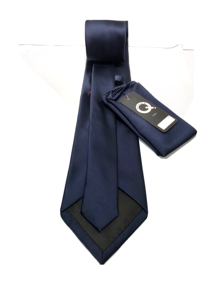 Brand Q Skinny 2.75” Microfiber Tie Necktie & Pocket Square Solid