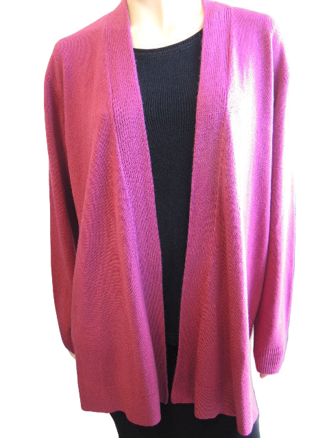 Bromley Edge to Edge Cardigan (Navy and Cranberry)