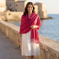 Byala - Splatters of Sparkle Pashmina (70x180cm) - Bright Pink