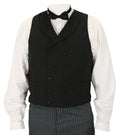 Callahan Double Breasted Vest - Black