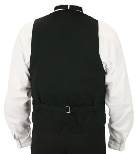 Callahan Double Breasted Vest - Charcoal