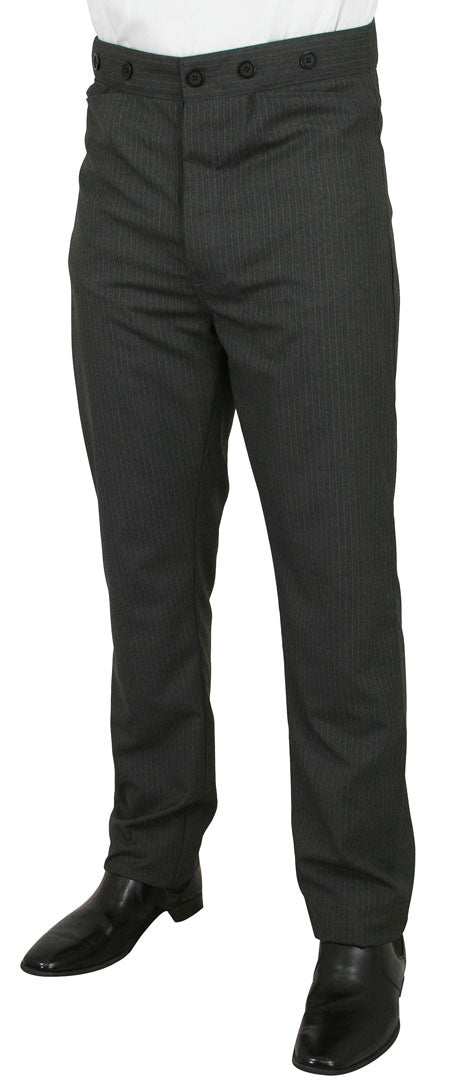Callahan Dress Trousers - Gray Pinstripe