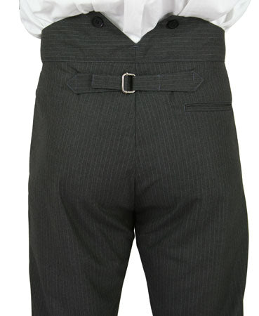 Callahan Dress Trousers - Gray Pinstripe