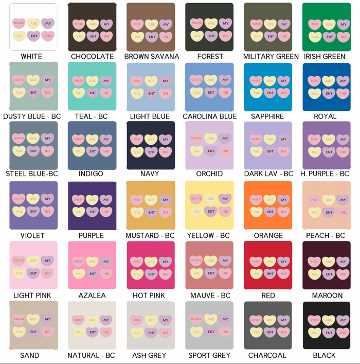 CANDY HEARTS - CHOOSE YOUR ANIMAL – Hoodie