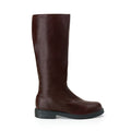 Captains Mid-Calf Boot - Brown Faux Leather