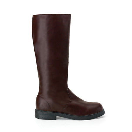 Captains Mid-Calf Boot - Brown Faux Leather