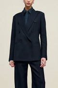 Carmen Double Breasted Blazer - Navy