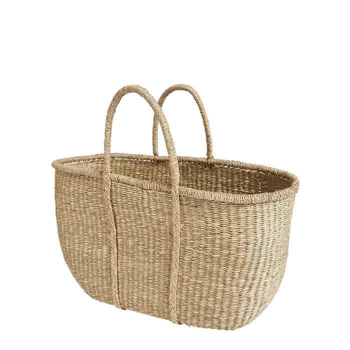 Olli Ella Caro Seagrass Market Bag-Simply Green Baby