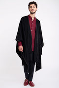 Cashmere Black Poncho