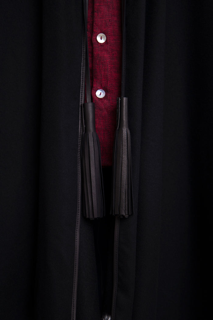 Cashmere Black Poncho