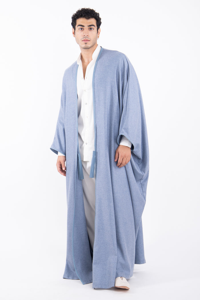 Cashmere Light Blue Abaya