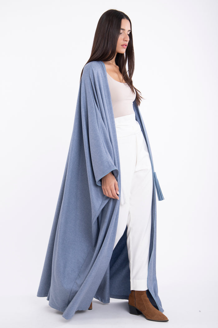 Cashmere Light Blue Abaya