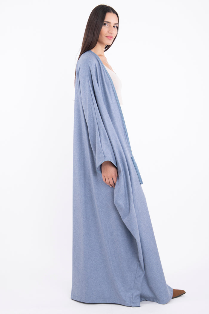 Cashmere Light Blue Abaya